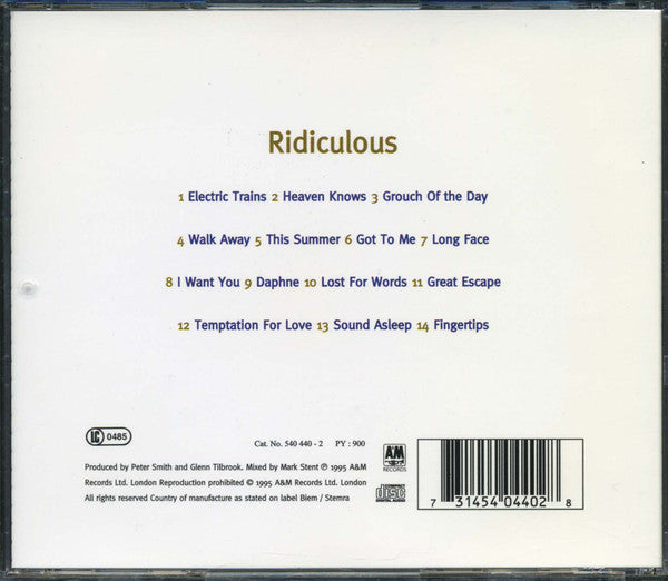 Squeeze (2) : Ridiculous (CD, Album)
