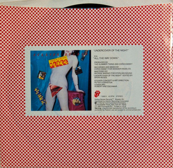 The Rolling Stones : Undercover Of The Night (7", Single, Spe)