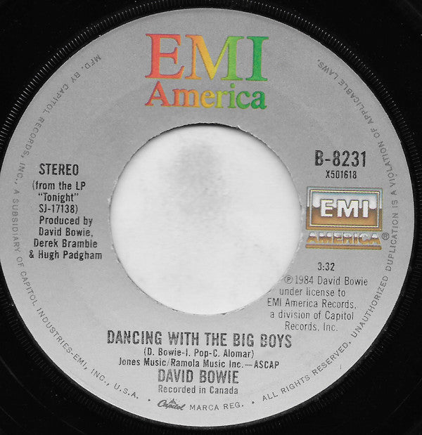 David Bowie : Blue Jean (7", Single, Jac)