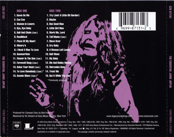 Janis Joplin : The Essential Janis Joplin (2xCD, Comp, Ltd)