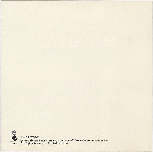 Various : Selections From Rubáiyát (Elektra's 40th Anniversary) (CD, Promo, Smplr)