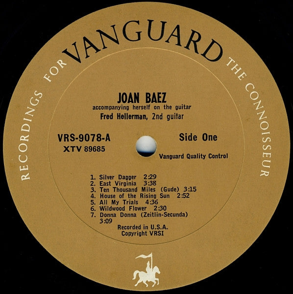 Joan Baez : Joan Baez (LP, Album, Mono, Pit)