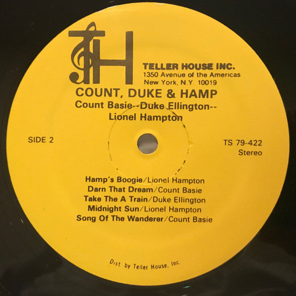 Count Basie - Duke Ellington - Lionel Hampton : Count, Duke & Hamp (LP, Comp)