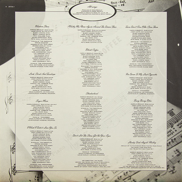 k.d. lang : Shadowland (The Owen Bradley Sessions) (LP, Album, All)