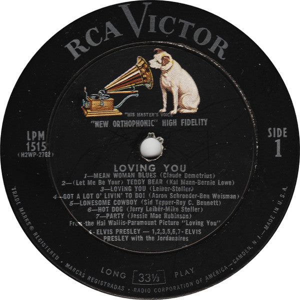 Elvis Presley : Loving You (LP, Album, Mono, Roc)