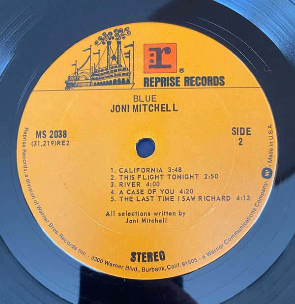 Joni Mitchell : Blue (LP, Album, RP, Ter)