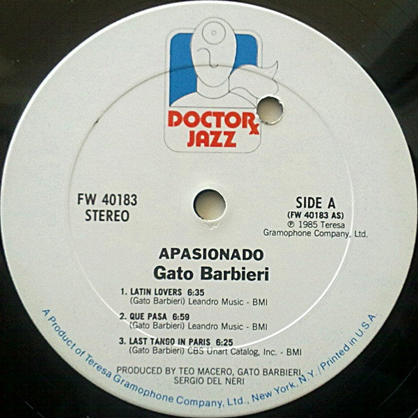 Gato Barbieri : Apasionado (LP, Album)