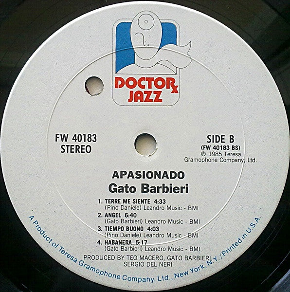 Gato Barbieri : Apasionado (LP, Album)