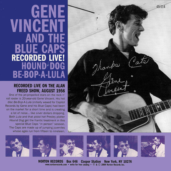 Gene Vincent & His Blue Caps : Hound Dog / Be-Bop-A-Lula (7")