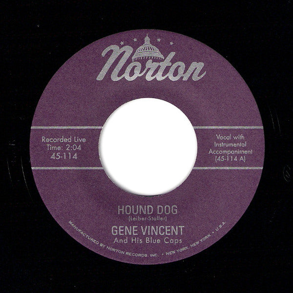 Gene Vincent & His Blue Caps : Hound Dog / Be-Bop-A-Lula (7")