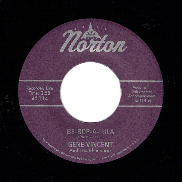 Gene Vincent & His Blue Caps : Hound Dog / Be-Bop-A-Lula (7")