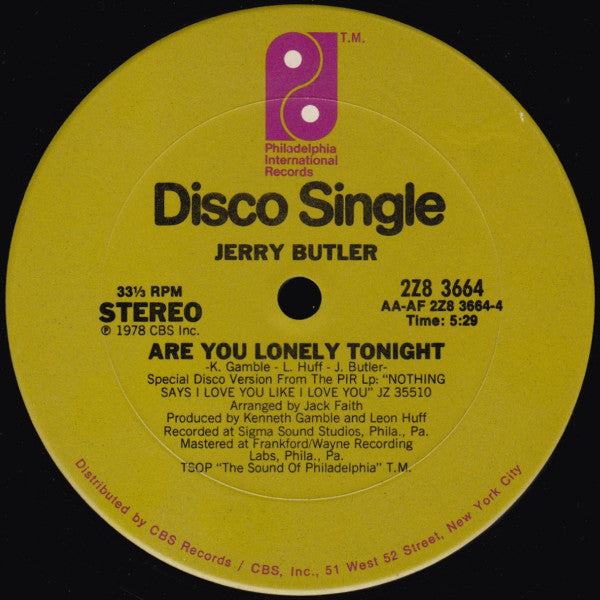 Jerry Butler : (I'm Just Thinking About) Cooling Out (12", Single)