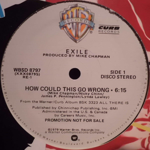 Exile (7) : How Could This Go Wrong (12", Promo)