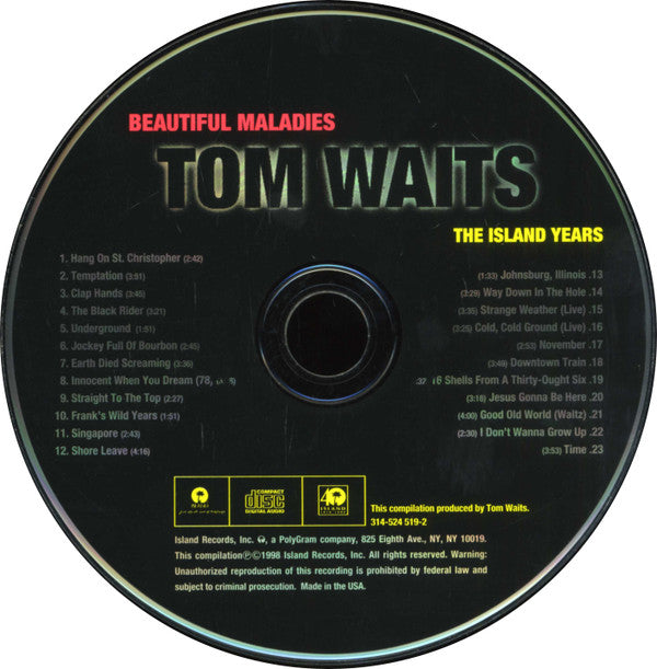 Tom Waits : Beautiful Maladies - The Island Years (CD, Comp)