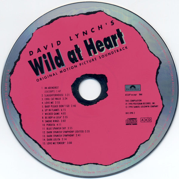 Various : David Lynch's Wild At Heart (Original Motion Picture Soundtrack) (CD, Album, Comp)