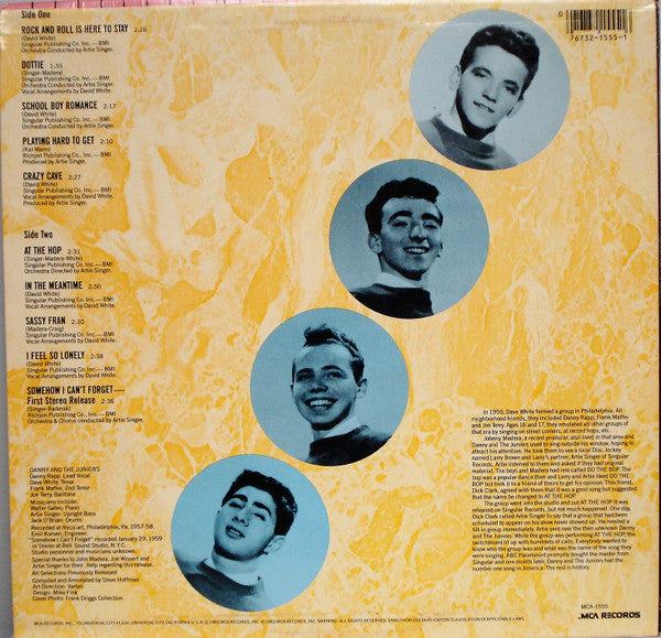 Danny & The Juniors : Rockin' With Danny And The Juniors (LP, Comp, Glo)