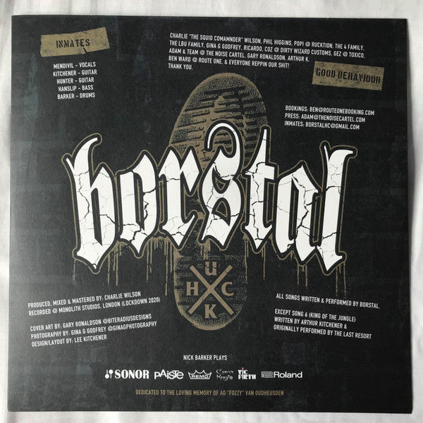 Borstal (4) : At Her Majesty’s Pleasure (12", EP, Ltd, Gol)