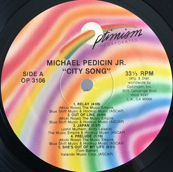 Michael Pedicin, Jr : City Song (LP, Album)