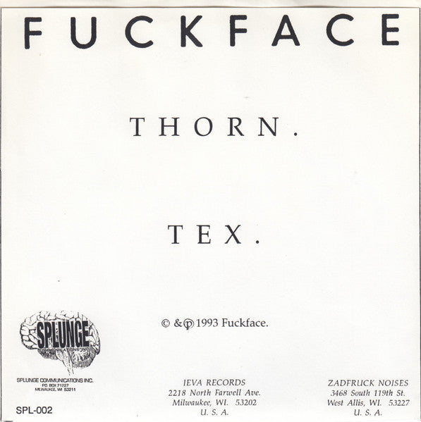 Fuckface : Thorn (7")
