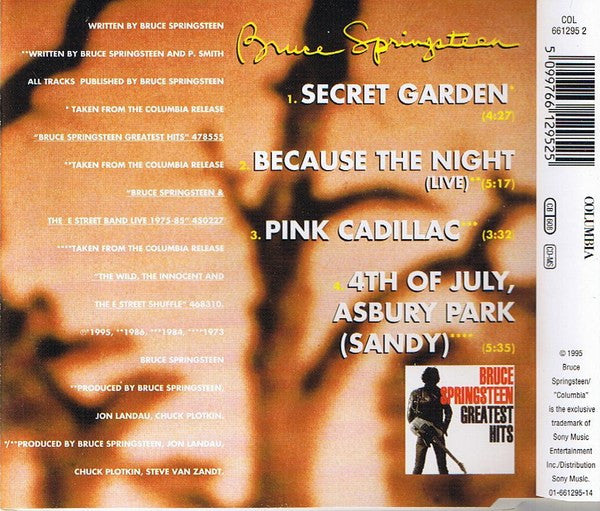 Bruce Springsteen : Secret Garden (CD, Maxi)