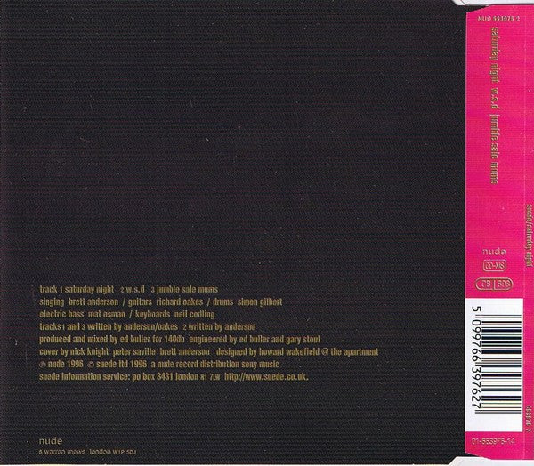 Suede : Saturday Night (CD, Maxi)
