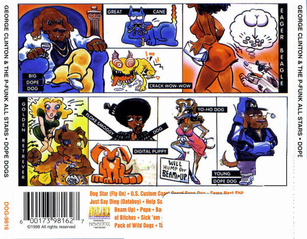 George Clinton & P-Funk All Stars : Dope Dogs (CD, Album, RE, RM)