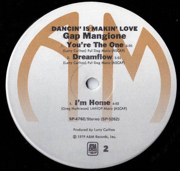 Gap Mangione : Dancin' Is Makin' Love (LP, Album)