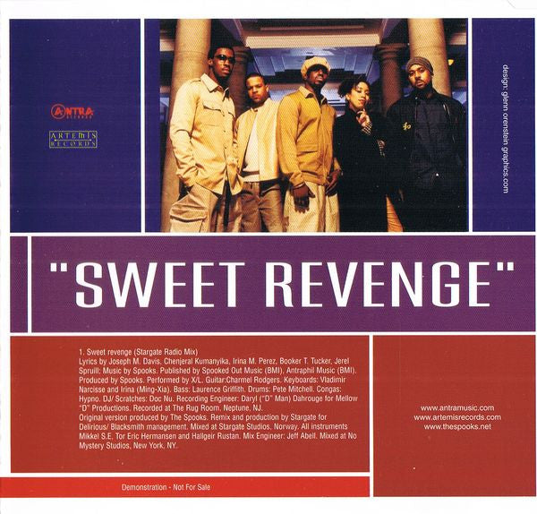 Spooks : Sweet Revenge (CD, Single, Promo)