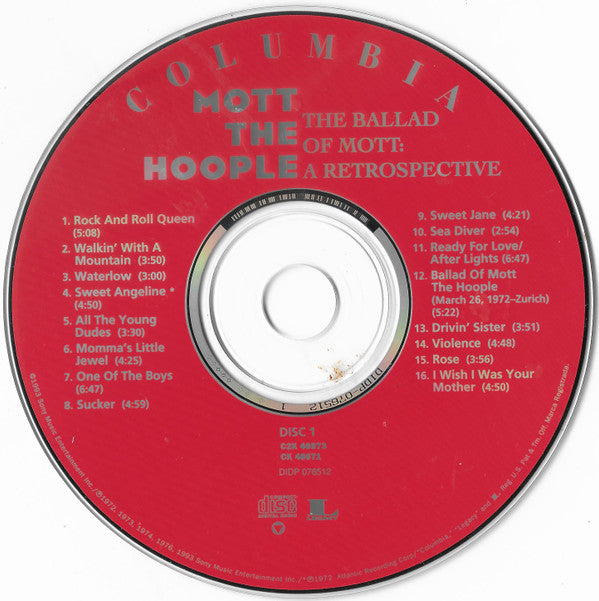 Mott The Hoople : The Ballad Of Mott: A Retrospective (2xCD, Comp)