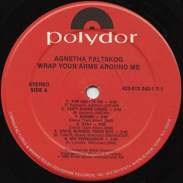 Agnetha Fältskog : Wrap Your Arms Around Me (LP, Album)