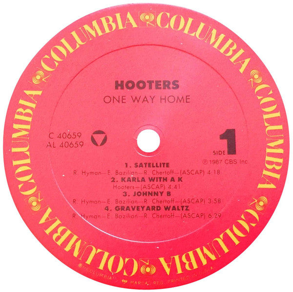 The Hooters : One Way Home (LP, Album, Car)