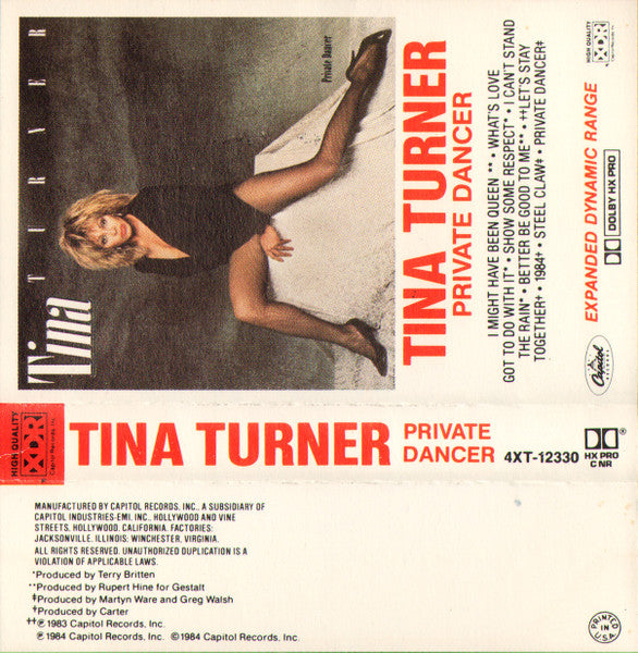 Tina Turner : Private Dancer (Cass, Album, Win)