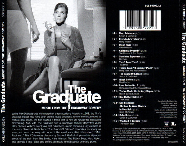 Various : The Graduate - Music From The Broadway Comedy  (CD, Album, Comp)