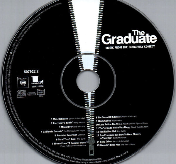 Various : The Graduate - Music From The Broadway Comedy  (CD, Album, Comp)