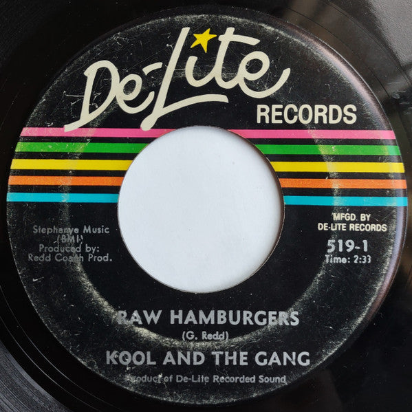Kool & The Gang : Kool And The Gang / Raw Hamburgers (7", Mono, MSI)