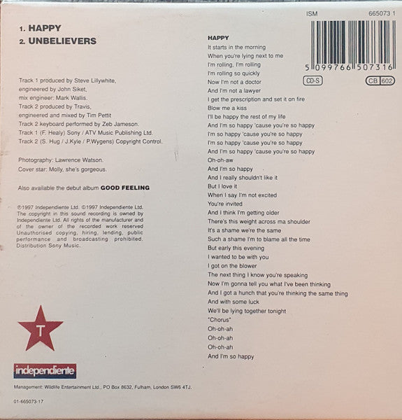 Travis : Happy (CD, Single, Car)