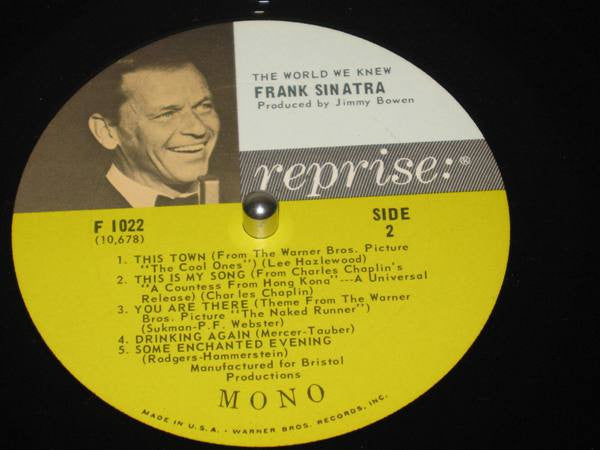 Frank Sinatra : The World We Knew (LP, Album, Mono, Ter)