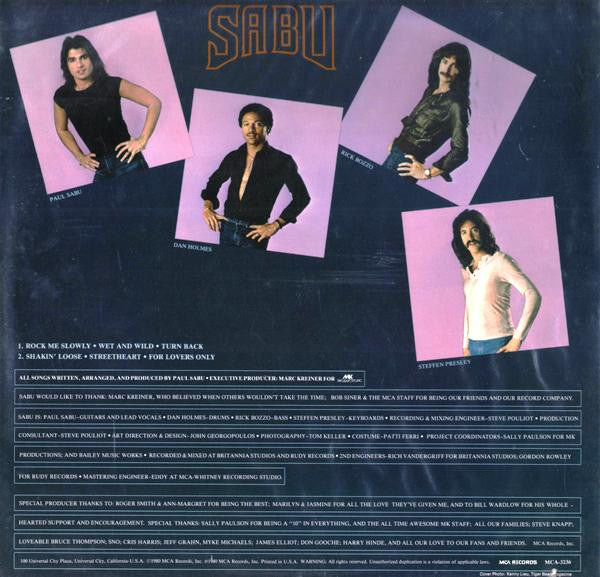Sabu : Sabu (LP)