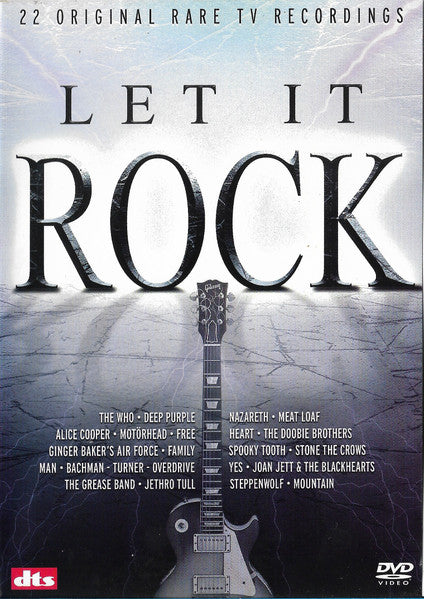 Various : Let It Rock - 22 Original Rare TV Recordings (DVD-V, Multichannel, PAL)