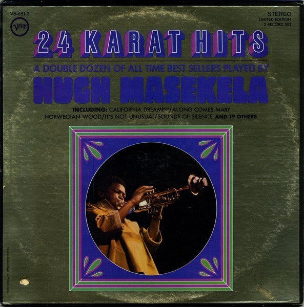 Hugh Masekela : 24 Karat Hits (2xLP, Comp)