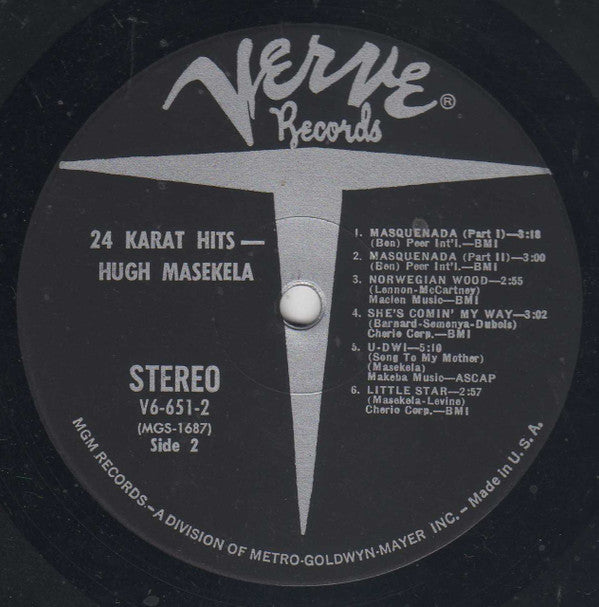 Hugh Masekela : 24 Karat Hits (2xLP, Comp)