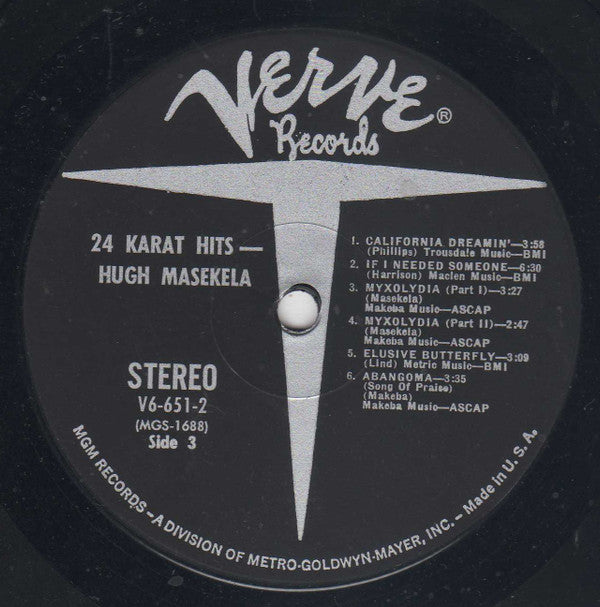 Hugh Masekela : 24 Karat Hits (2xLP, Comp)