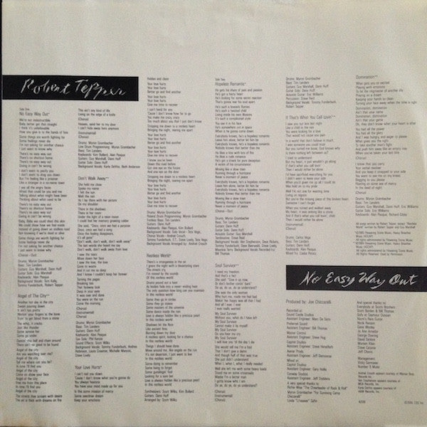 Robert Tepper : No Easy Way Out (LP, Album)