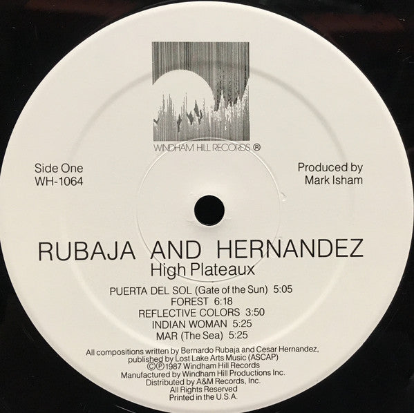 Rubaja And Hernandez : High Plateaux (LP, Album)