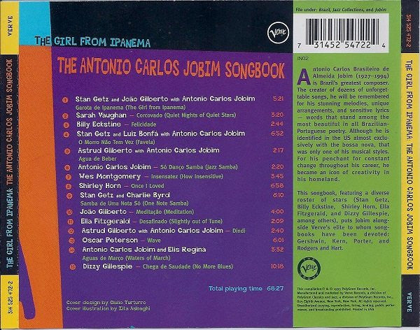 Various : The Girl From Ipanema: The Antonio Carlos Jobim Songbook (CD, Comp)