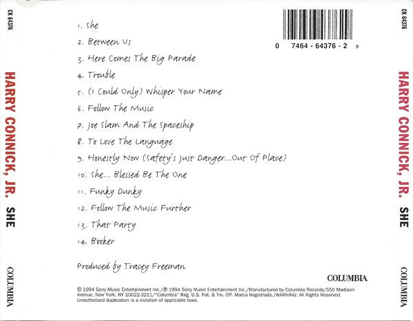 Harry Connick, Jr. : She (CD, Album)
