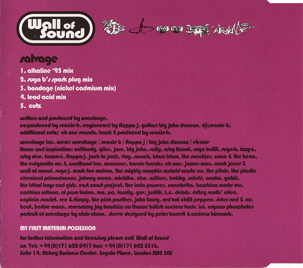 Wreckage Inc. : Salvage (CD, Maxi)
