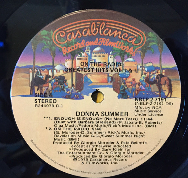 Donna Summer : On The Radio: Greatest Hits Vol. 1 & 2 (2xLP, Album, Comp, Club, RCA)