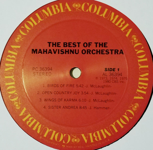 Mahavishnu Orchestra : The Best Of The Mahavishnu Orchestra (LP, Comp, RE)