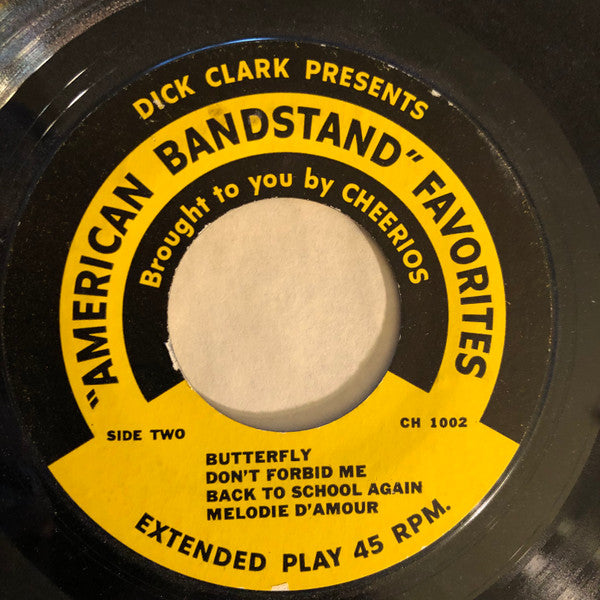 Dick Clark (2), Charlie Gracie, Timmie Rogers, Unknown Artist, Dick Warren : Dick Clark Presents "American Bandstand" Favorites (7", EP, Comp, Promo)